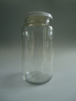 bote vidrio tapa metalica blanca twist 935 ml (30 uni)